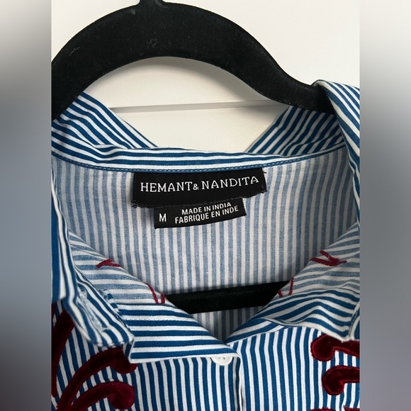Hemant & Nandita Marne Striped Shirt - Picture 4 of 6